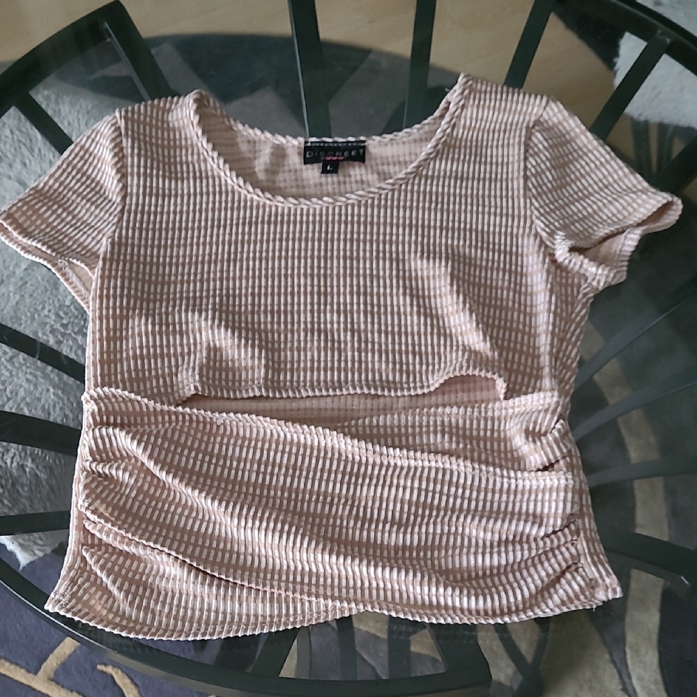 Ribbed Crop T-Shirt ❤️